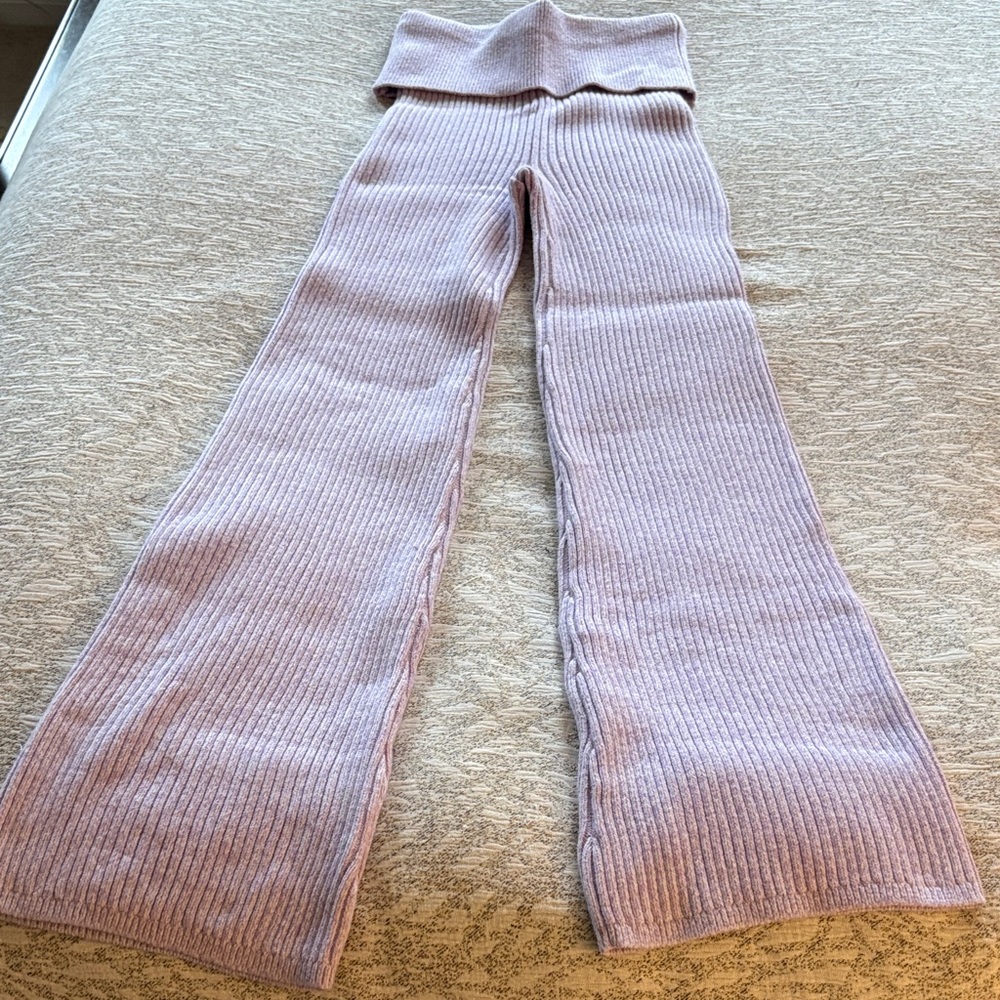 aerie Kids Ribbed Flare Leggings - Lavender
